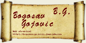 Bogosav Gojović vizit kartica